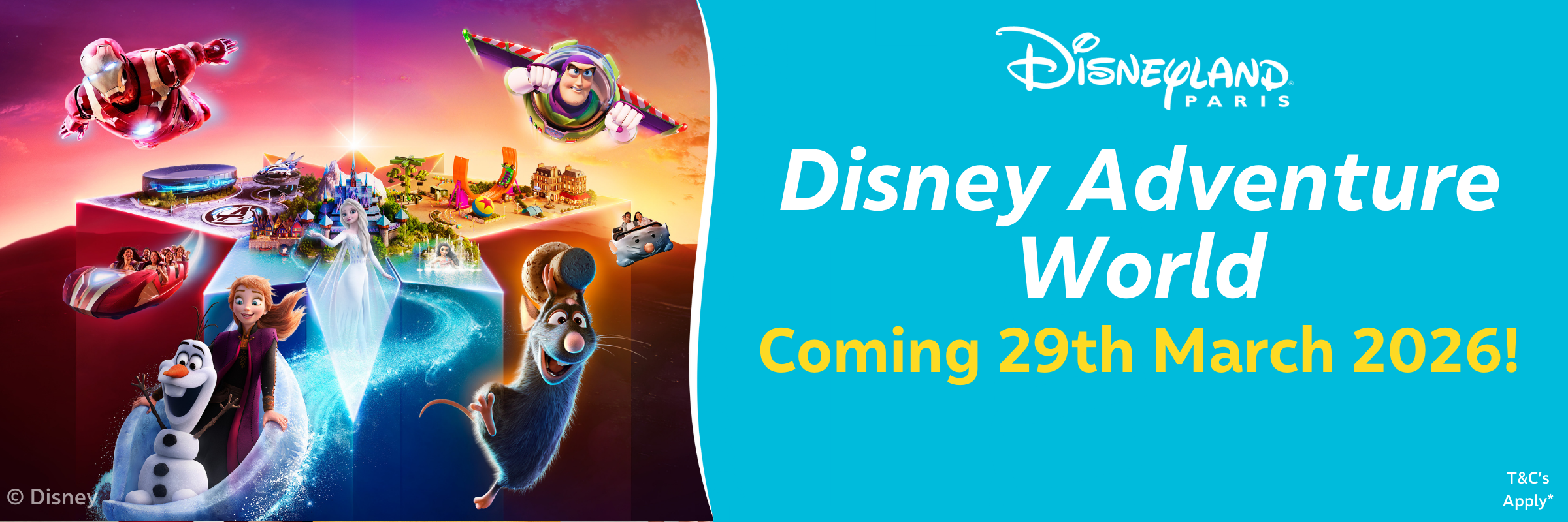 MagicBreaks DISNEY ADVENTURE WORLD carousel banner