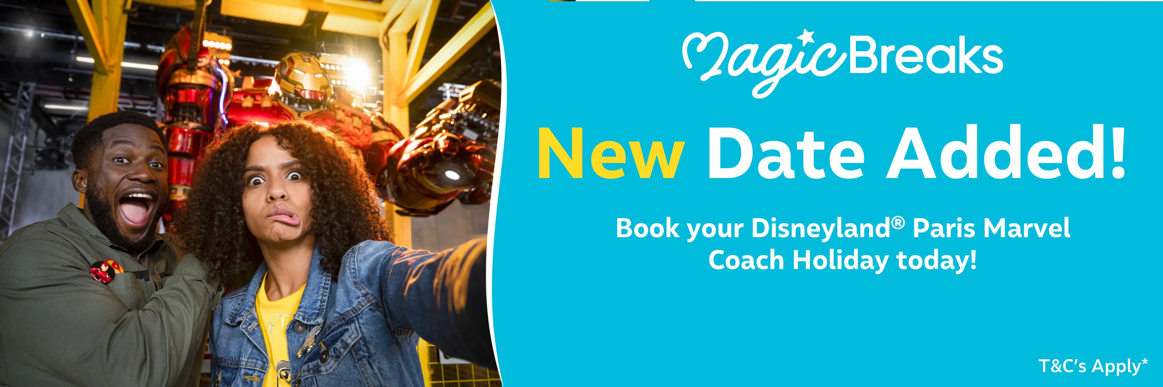 MagicBreaks Marvel Coach New Date carousel banner