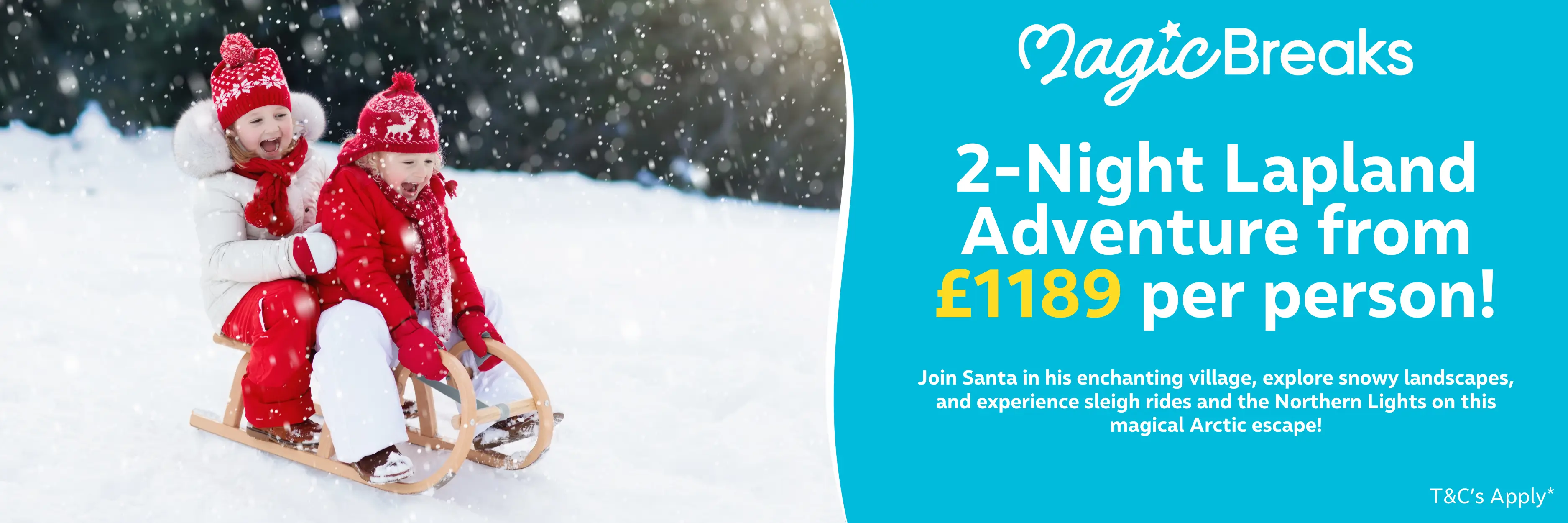 MagicBreaks 2 Night trip from £1189 carousel banner