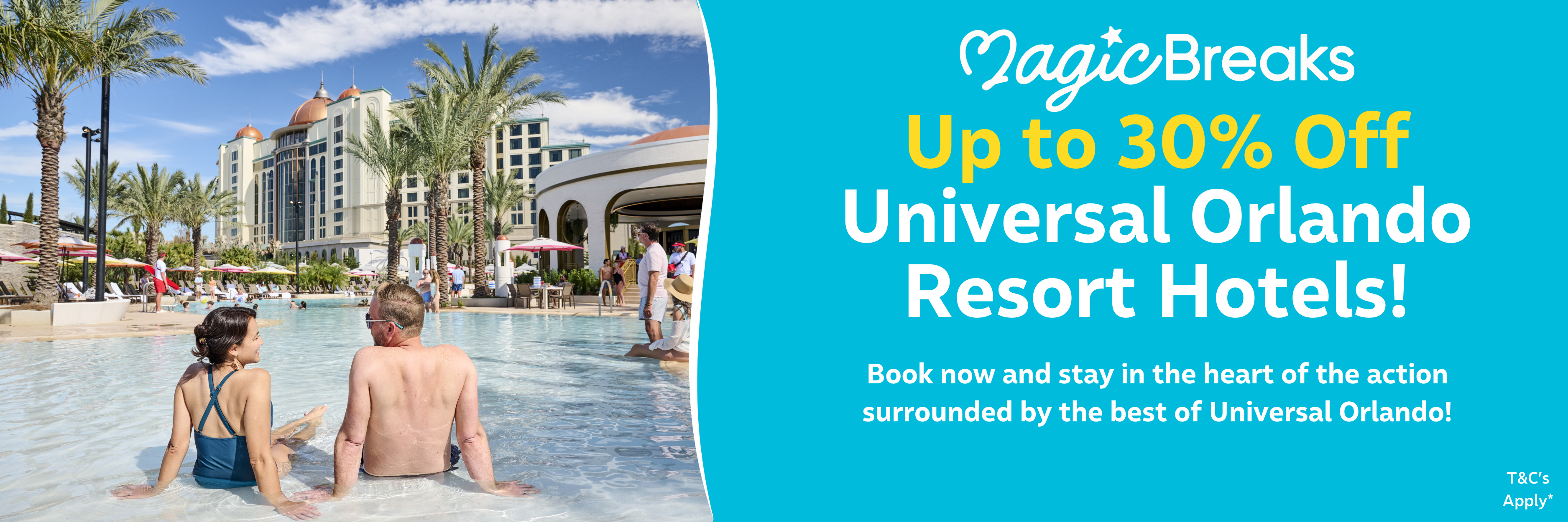 MagicBreaks 30% Off Universal Hotels carousel banner