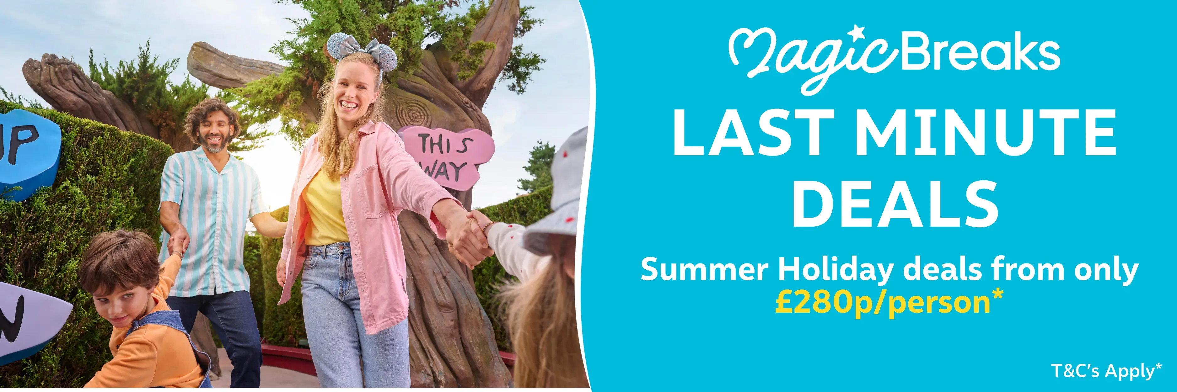 MagicBreaks Last Minute Summer Deal carousel banner
