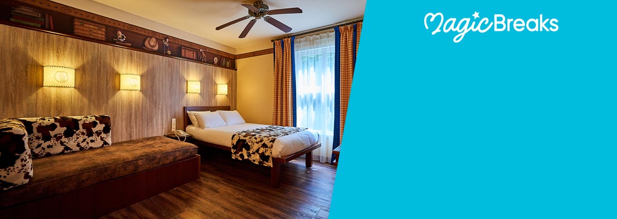 MagicBreaks Toy Story-themed rooms special offer carousel banner