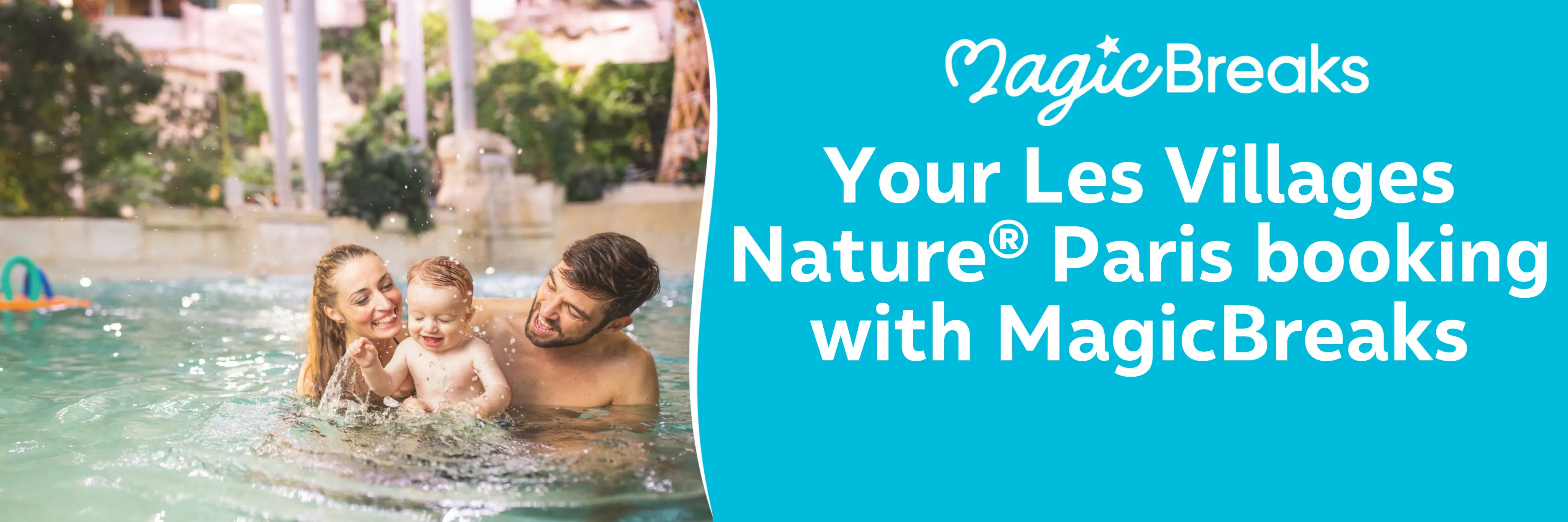 MagicBreaks Your Center Parcs Europe booking with MagicBreaks LVNP carousel banner