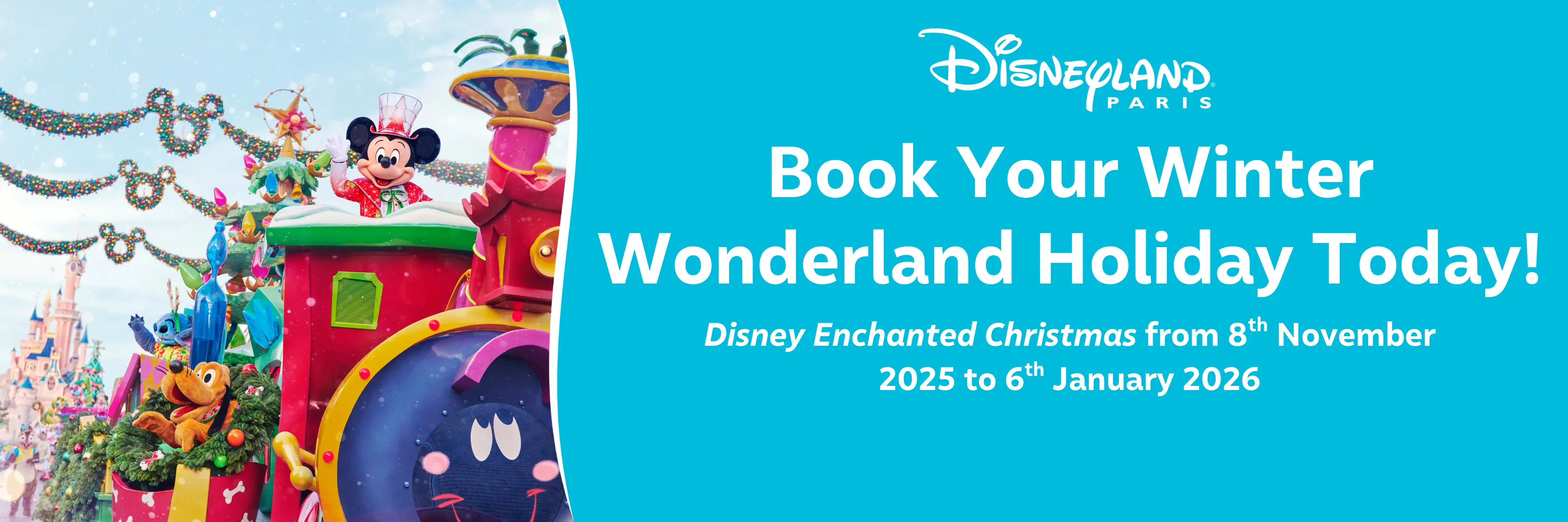 MagicBreaks Disney Enchanted Christmas carousel banner