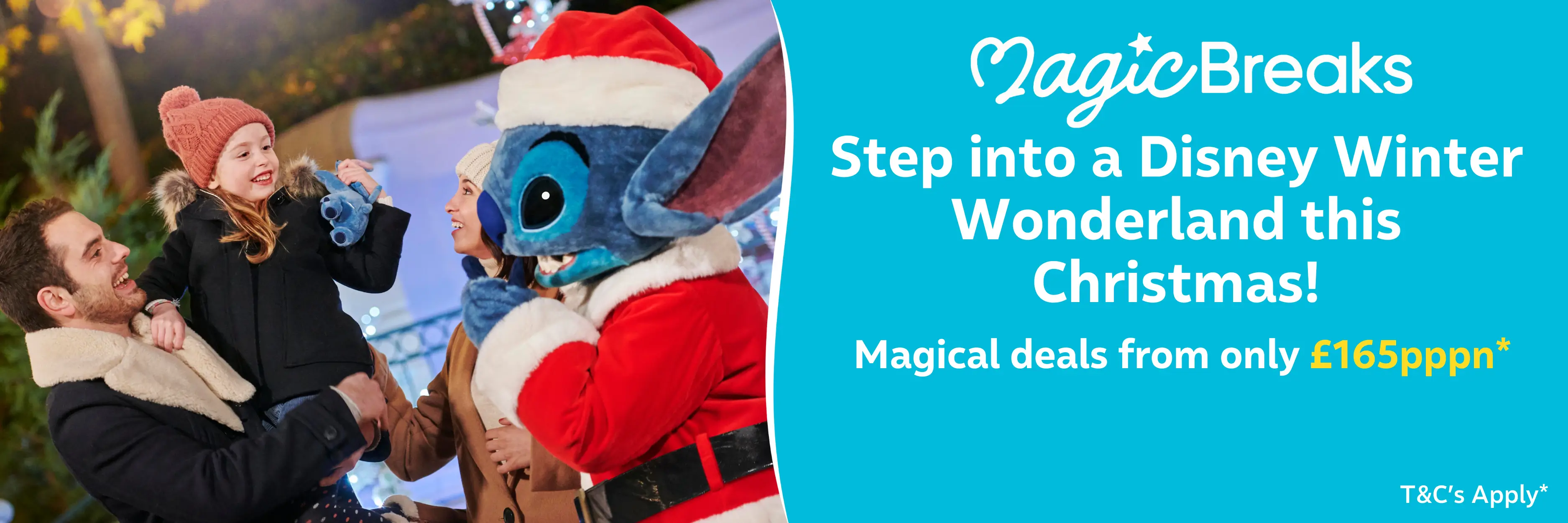 MagicBreaks Winter Wonderland £165pppn carousel banner