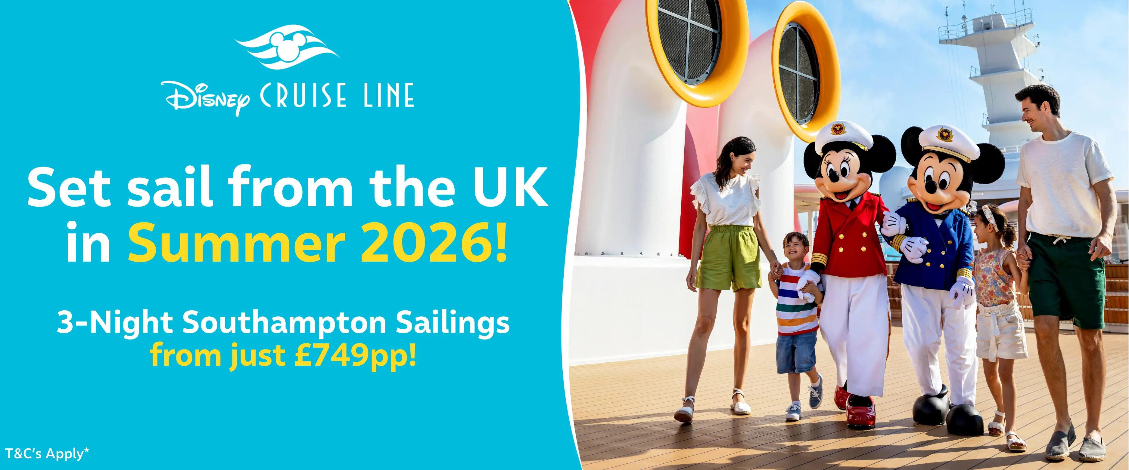 MagicBreaks Disney Cruise Line carousel banner