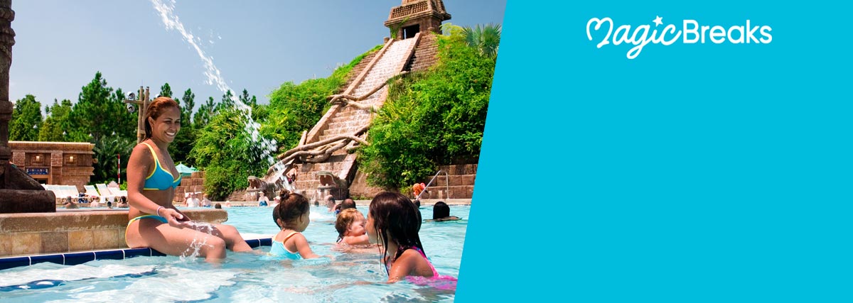 MagicBreaks Themed pool complex special offer carousel banner