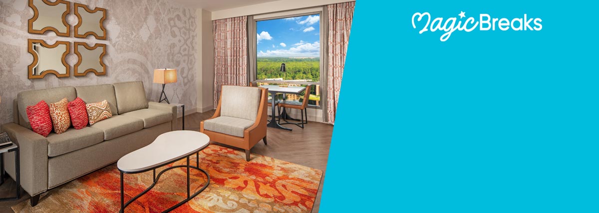 MagicBreaks Club Rooms & Suites special offer carousel banner