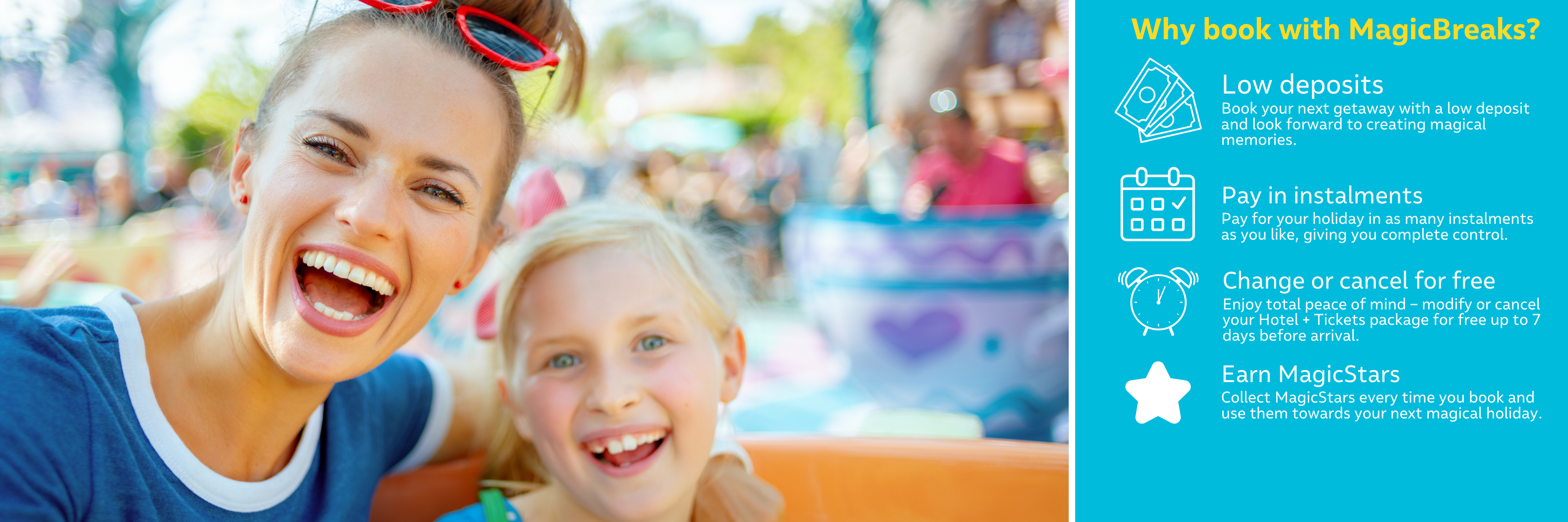 MagicBreaks WHY BOOK WITH MAGICBREAKS carousel banner