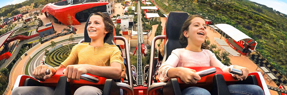 MagicBreaks Ferrari Land carousel banner