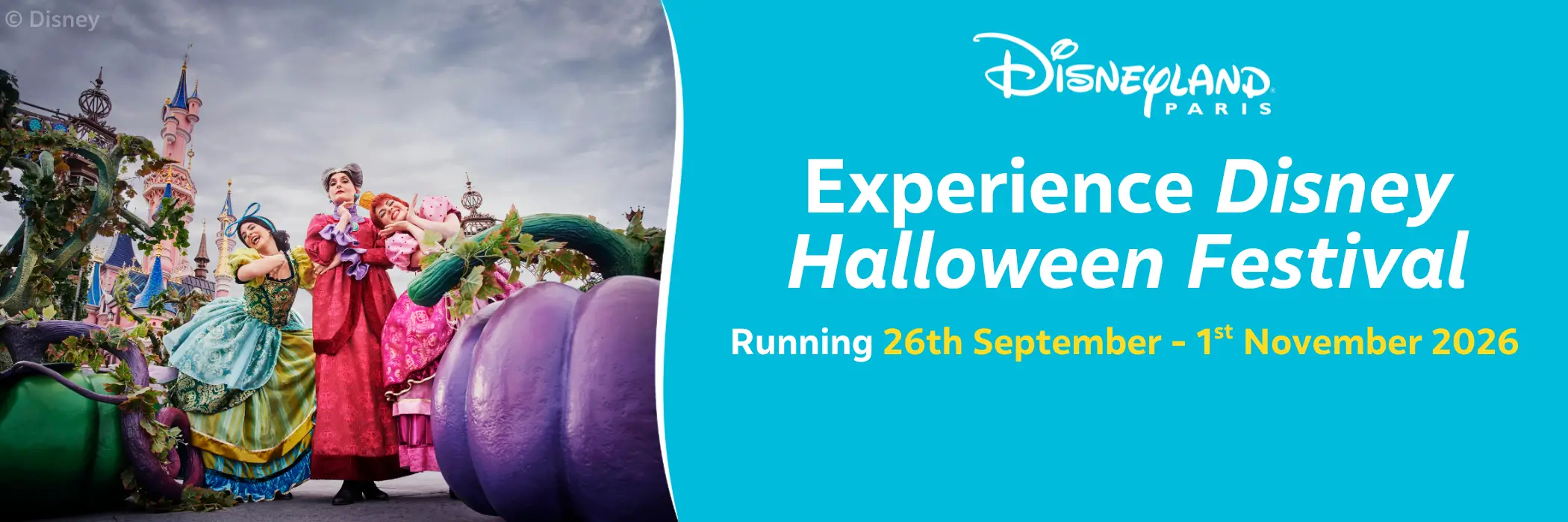 MagicBreaks Experience Disney Halloween Festival carousel banner